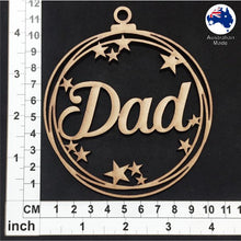 Load image into Gallery viewer, WS1037 Dad Bauble 01 - With Stars or Circles