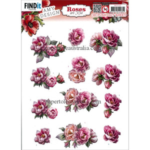 3DSB10743 Die Cut - Roses are Red -  Peonies