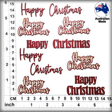 Load image into Gallery viewer, CB6161 Scrap Words 68 Happy Christmas
