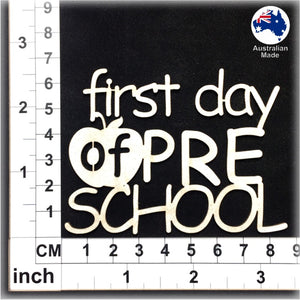 CT226 first day of PRE SCHOOL
