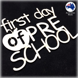 CT226 first day of PRE SCHOOL