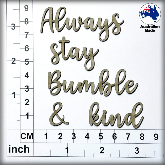 CT272 Always stay Bumble & kind