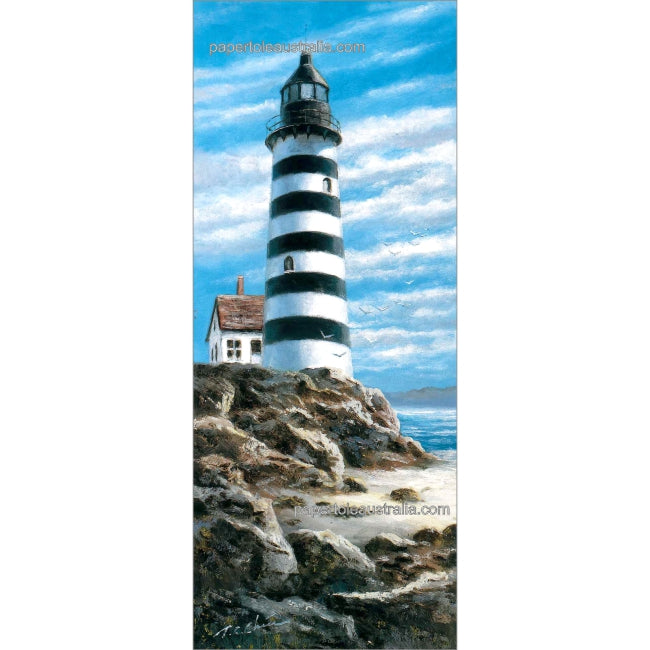 PT5145 Lighthouse on Rocks (small) - Papertole Print