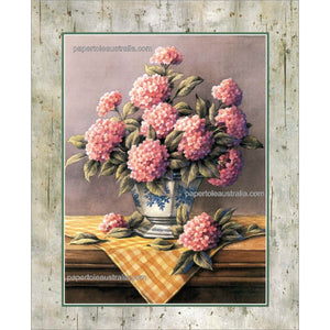 PT5143 Pink Hydrangeas (medium) - Papertole Print