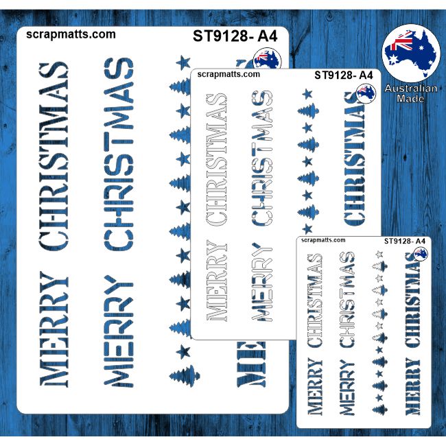 ST9128 Merry Christmas Border