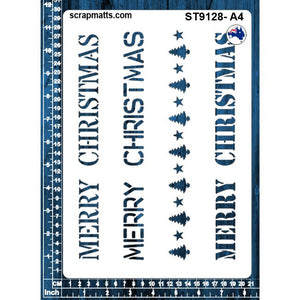 ST9128 Merry Christmas Border