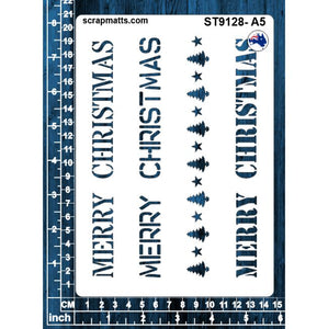 ST9128 Merry Christmas Border