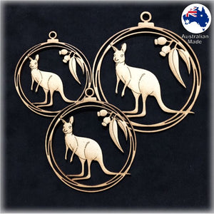 WS1038 Australian Bauble 01 - Kangaroo