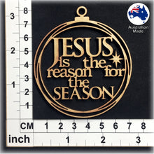 Load image into Gallery viewer, WS1056 Christmas Bauble 01 - JESUS is the reeason for the SEASON
