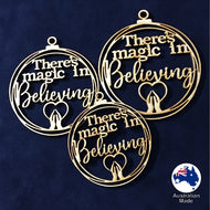 WS1058 Christmas Bauble 03 - There's magic in Believing