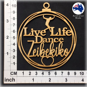 WS1059 Dance Bauble 01 - Live Life Dance Zeibekiko