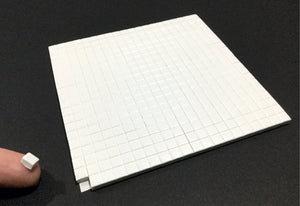 3D Foam Squares 3mm White