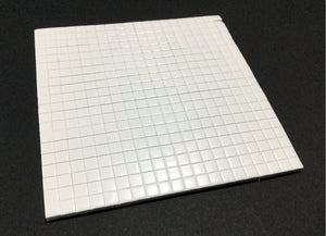 3D Foam Squares 3mm White