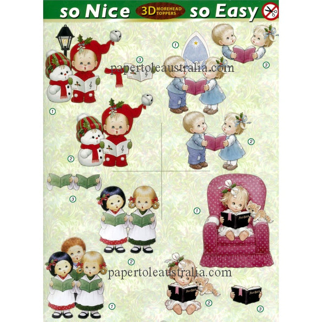 3D11052-383  Die Cut - Christmas Carollers