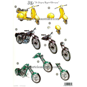3D448 Die Cut - 3 Bikes