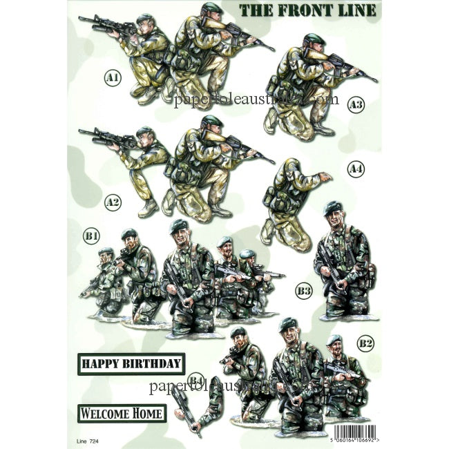 3D724 Die Cut - The Front Line