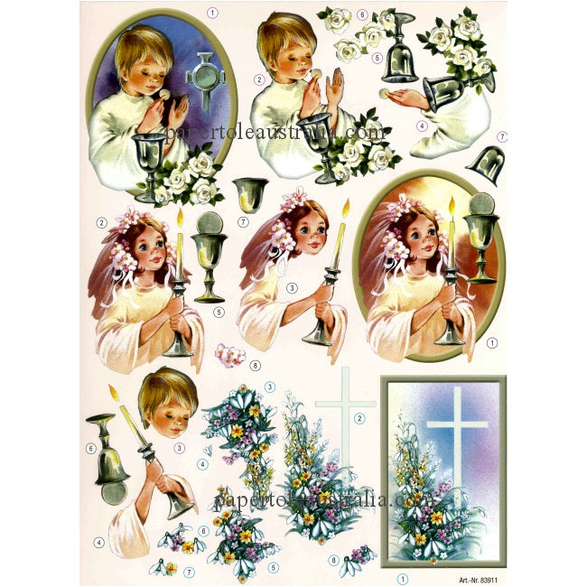 3D83911 Die Cut - Communion/Confirmation