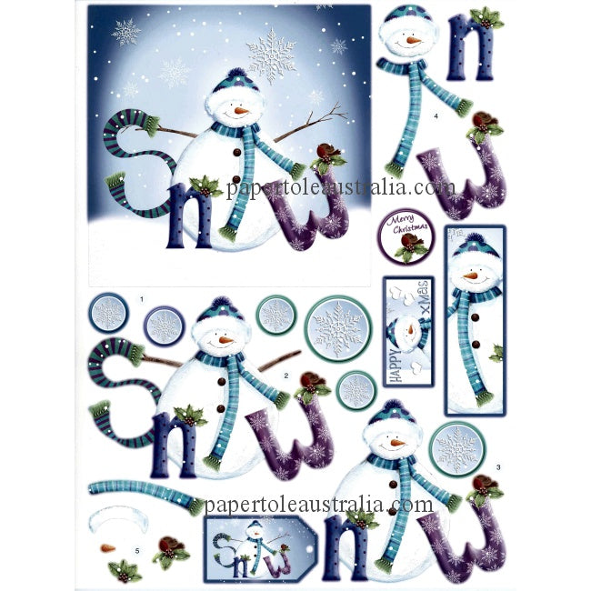 3DDCD550 Die Cut - Snow & Snowman