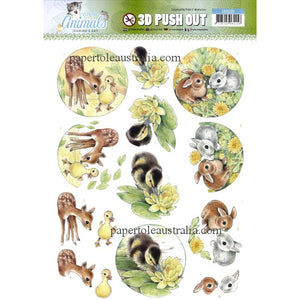 3DSB10335 Die Cut -  Baby Forest Animals