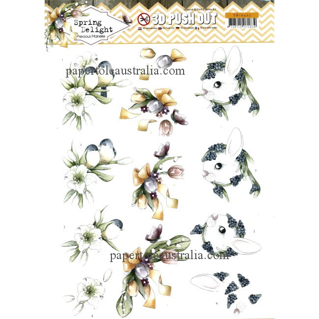 3DSB10423 Die Cut - Spring Delights - Flowers & Animals