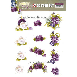3DSB10517 Die Cut - Delicate Flowers - Orchids