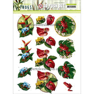 3DSB10524 Die Cut - Frog's on Leaves