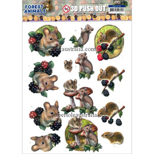 3DSB10536 Die Cut - forest Animals - Mouse