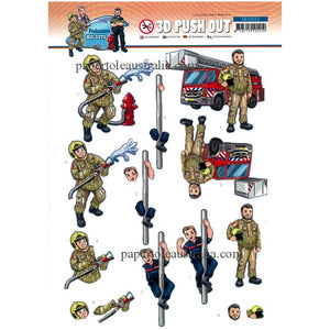 3DSB10553 Die Cut - Big Guys - Fireman