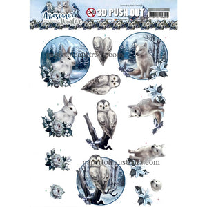 3DSB10599 Die Cut - Awesome Winter - Winter Animals
