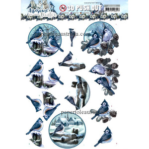 3DSB10600 Die Cut - Awesome Winter - Birds