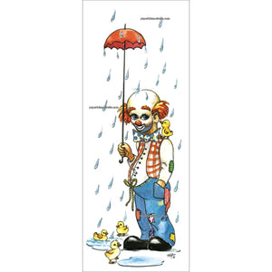 PT3293 Clown With Ducklings - Papertole Print