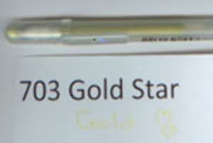 703 Gelly Roll Gold Star