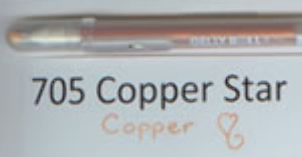 705 Gelly Roll Copper Star