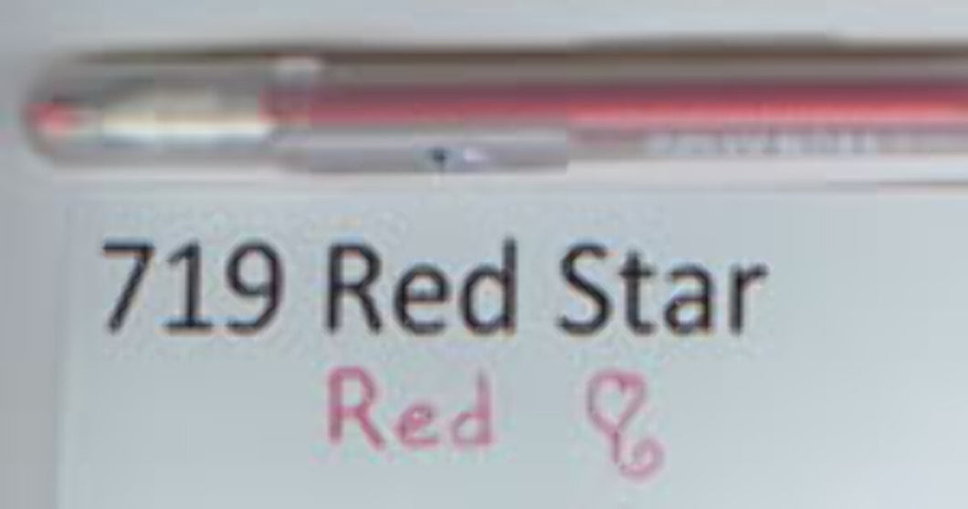 719 Gelly Roll Red Star