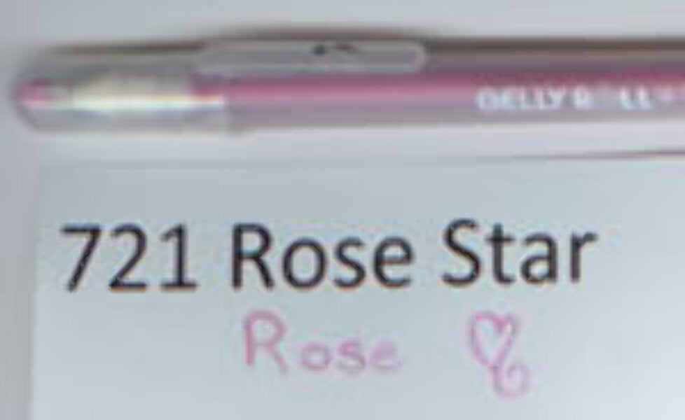 721 Gelly Roll Rose Star
