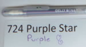 724 Gelly Roll Purple Star