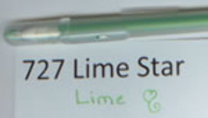 727 Gelly Roll Lime Star