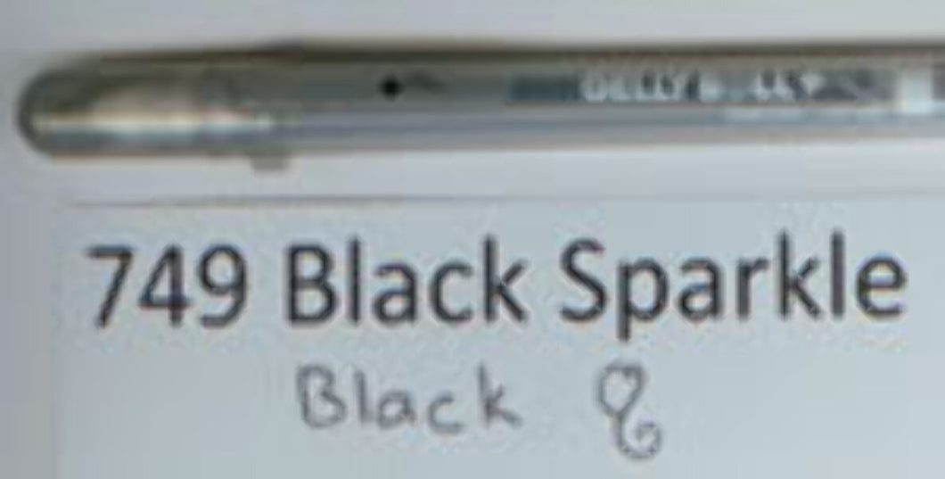 749 Gelly Roll Black Sparkle