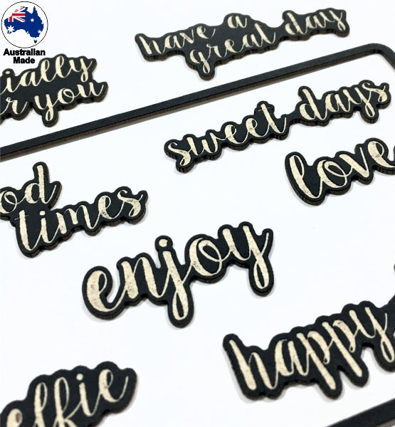CB1269 Scrap Words 51 Scrapmatts Chipboard – Scrapmatts & Papertole ...