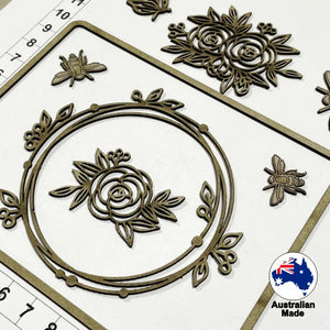CB6129 Card Elements 006 - Roses