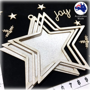 CB6139 Shaker Ornament Star 01