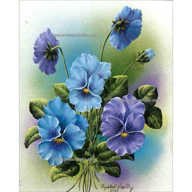 PT3386 Pansies Lilac 1 (small) - Papertole Print