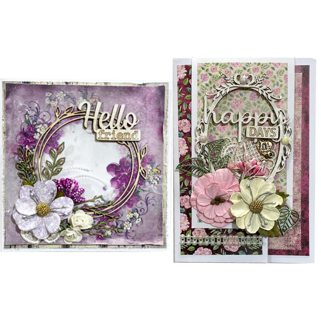 2 Floral Cards 03 (Kit #69)
