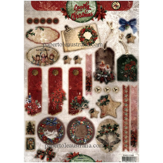 LC446 Die Cut -  Lovely Christmas Topper 2