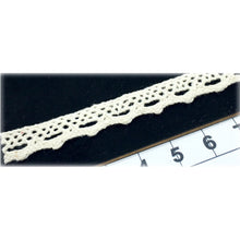 Load image into Gallery viewer, LL002 10mm Cream Cotton Lace per metre
