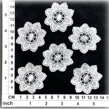 Load image into Gallery viewer, LM019 Set of 6 White Lace Flowers
