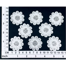Load image into Gallery viewer, LM005 Set of 8 White Lace Flowers
