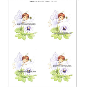 PT2574 Blossom Tops - Pansy Papertole Print
