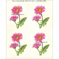 PT3586 Gerbera Daisy by Reina Papertole Print