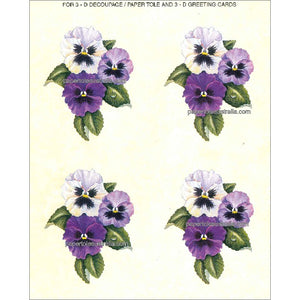 PT5105 Pansies 3 by Reina Papertole Print